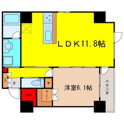 KONA天神橋の物件間取画像